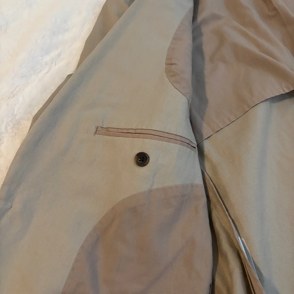 Claiborne Classic Linen Tan Blazer Sportcoat‎ Size 40